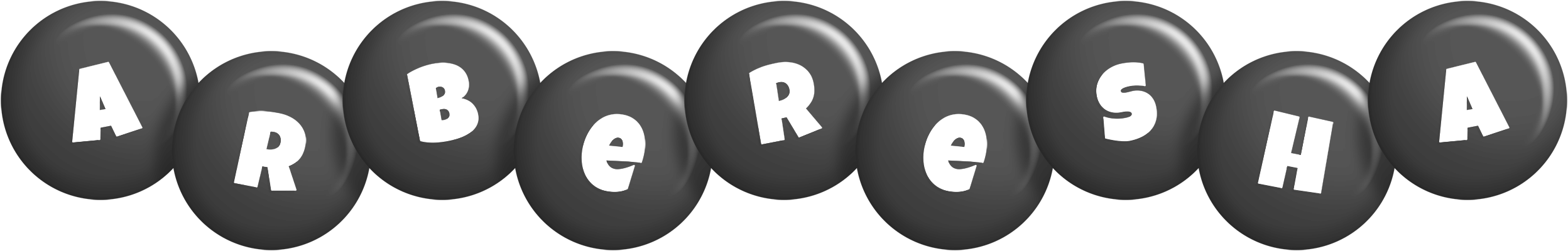Arberesha candy-black logo