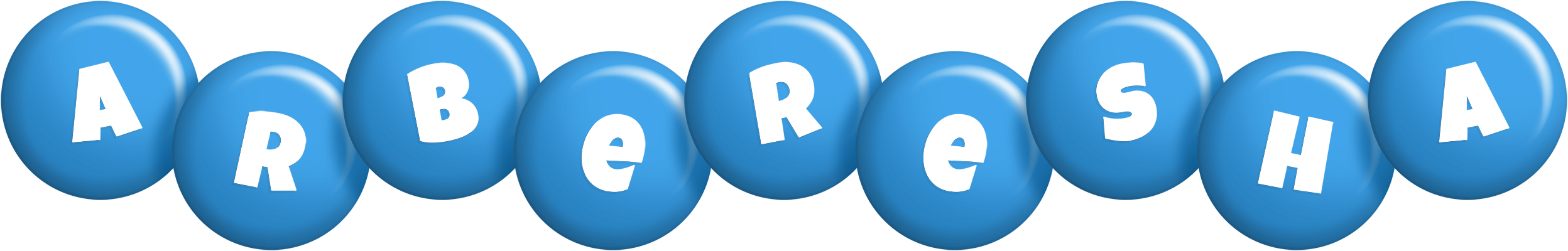Arberesha candy-blue logo