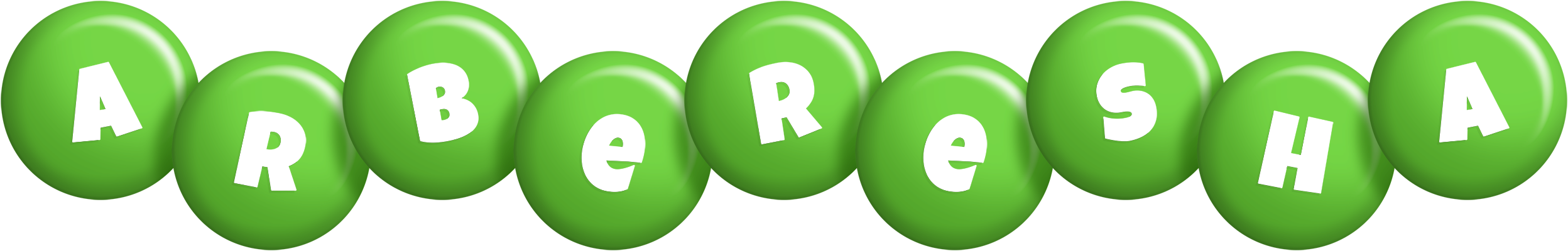 Arberesha candy-green logo