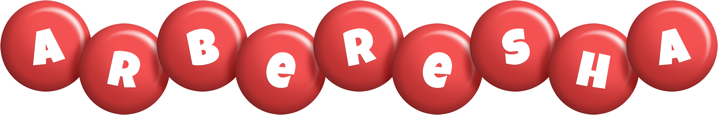 Arberesha candy-red logo