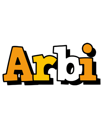 Arbi cartoon logo