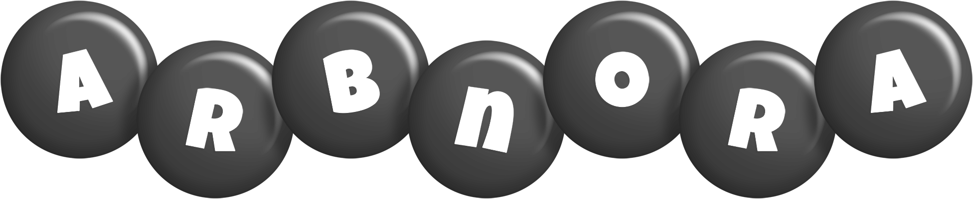 Arbnora candy-black logo