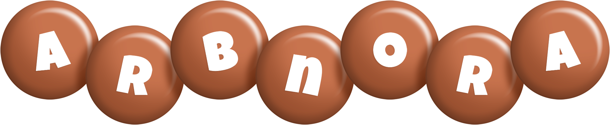 Arbnora candy-brown logo