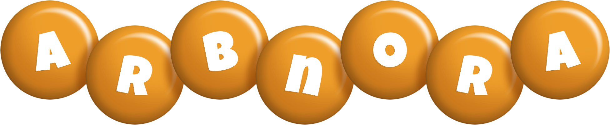Arbnora candy-orange logo