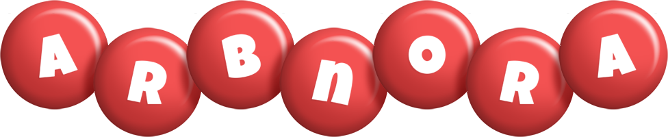 Arbnora candy-red logo