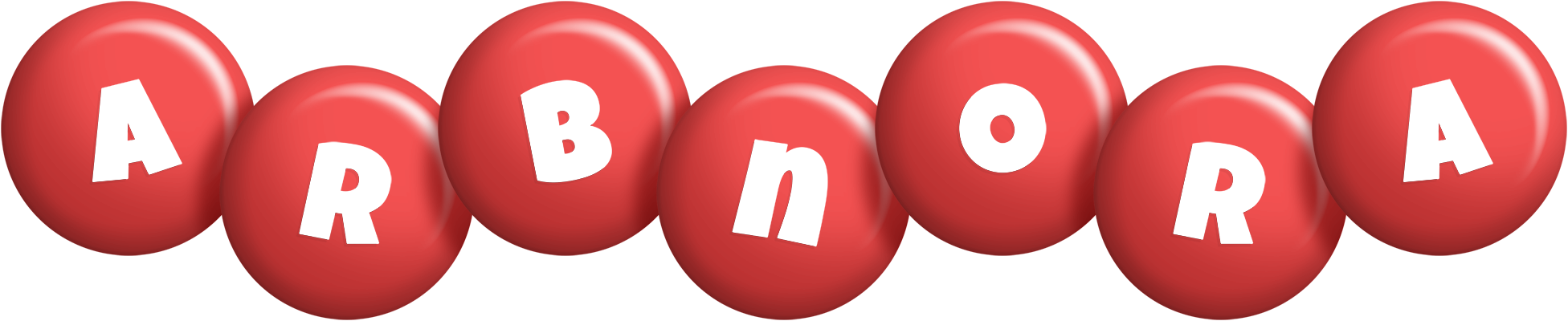 Arbnora candy-red logo