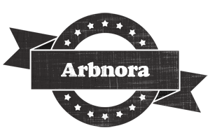 Arbnora grunge logo