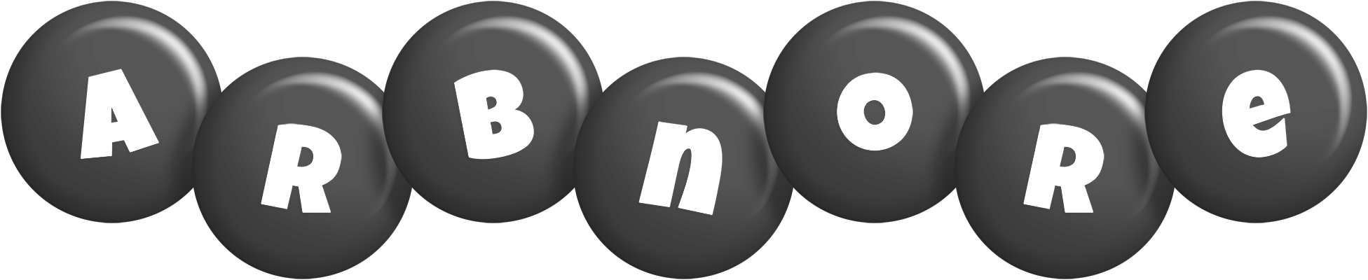 Arbnore candy-black logo