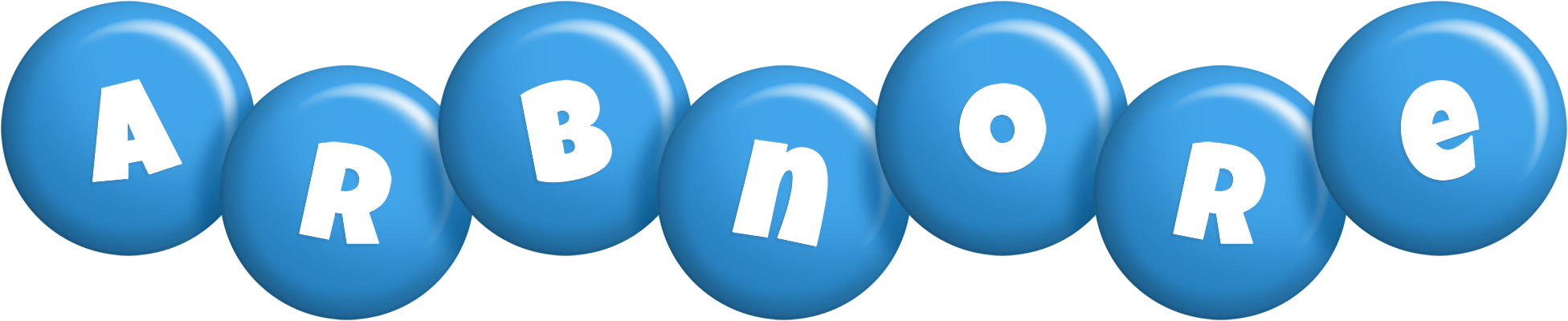 Arbnore candy-blue logo