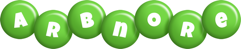 Arbnore candy-green logo