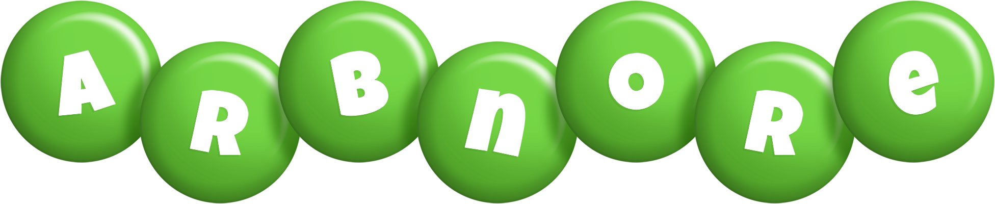 Arbnore candy-green logo