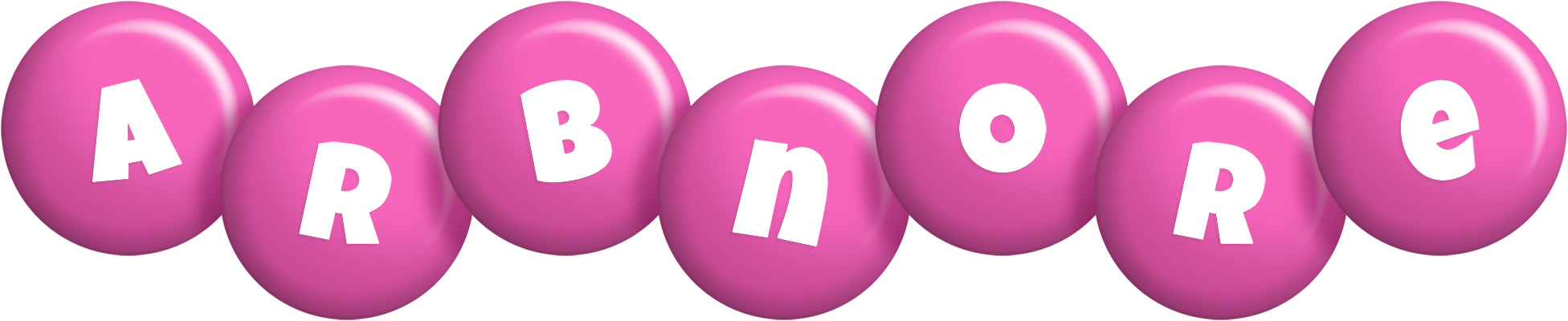 Arbnore candy-pink logo