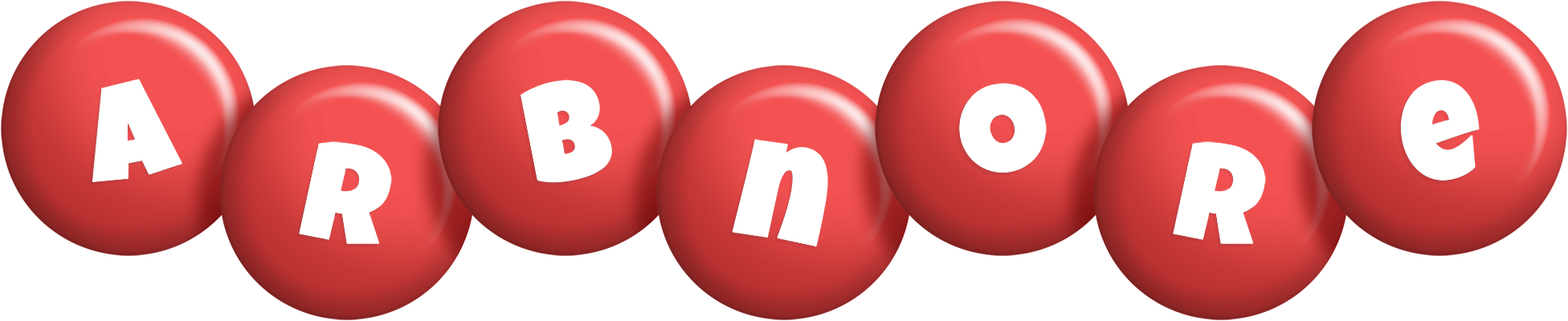 Arbnore candy-red logo
