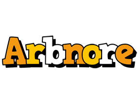 Arbnore cartoon logo