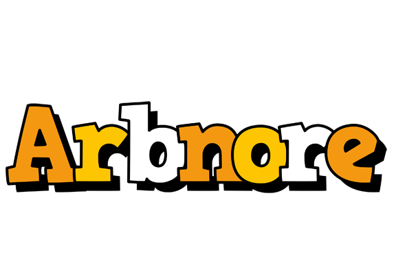 Arbnore cartoon logo