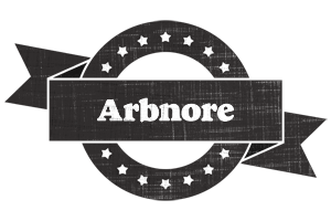 Arbnore grunge logo