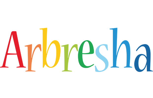 Arbresha birthday logo