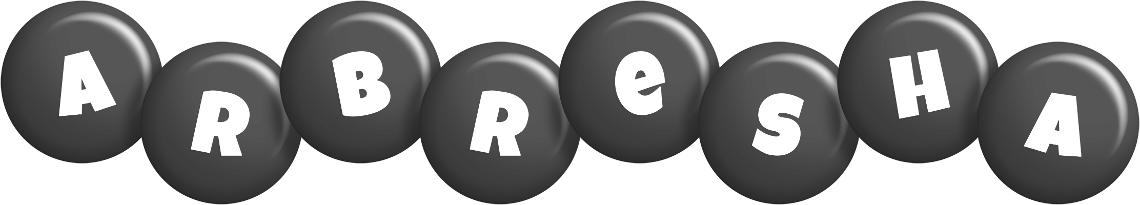 Arbresha candy-black logo