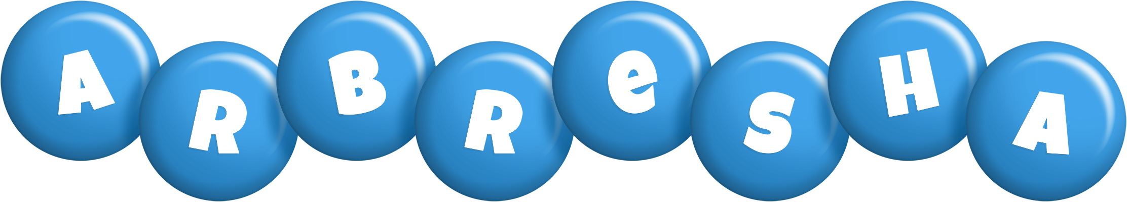 Arbresha candy-blue logo