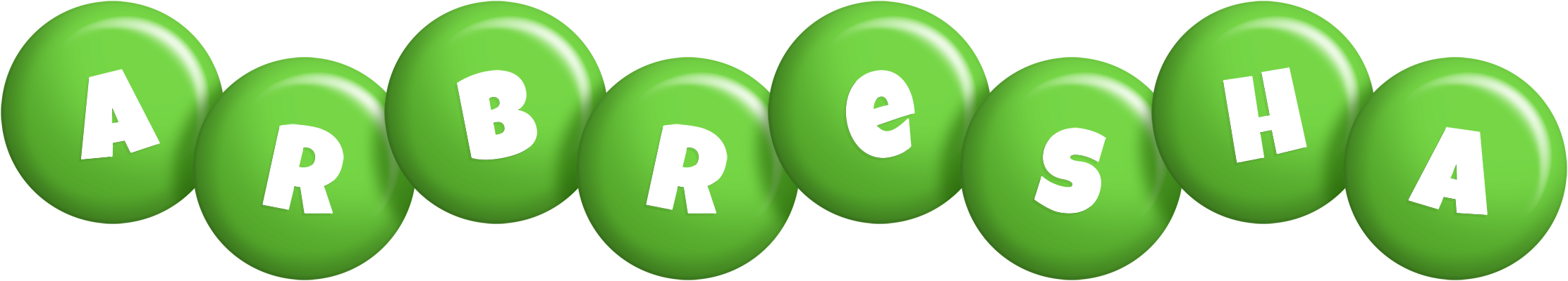 Arbresha candy-green logo