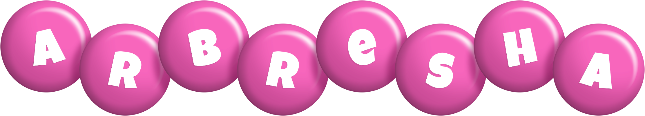 Arbresha candy-pink logo