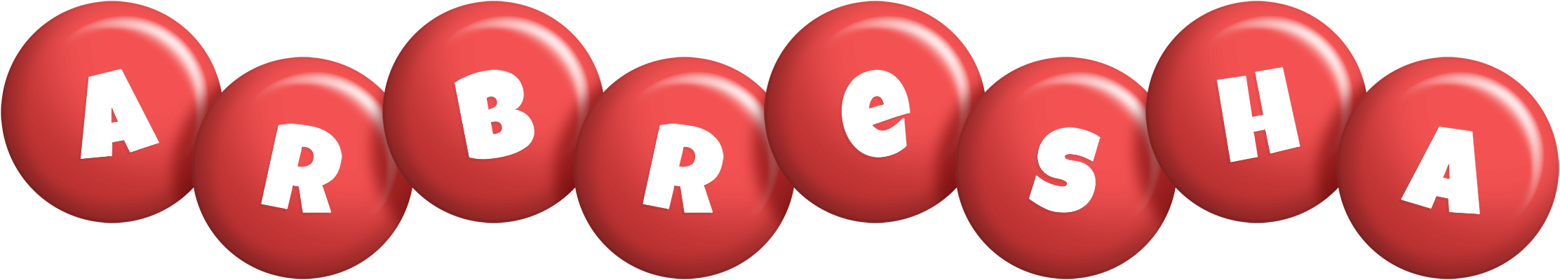 Arbresha candy-red logo