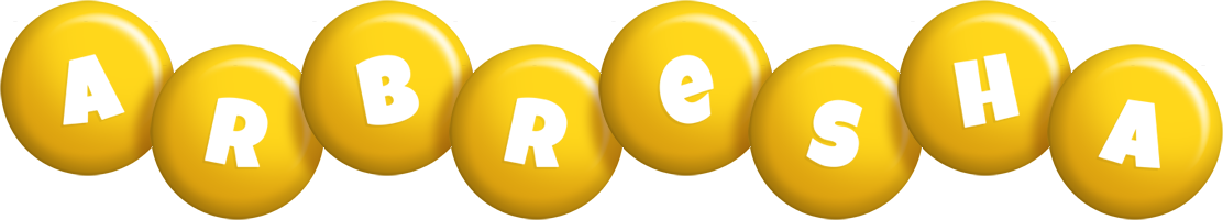 Arbresha candy-yellow logo