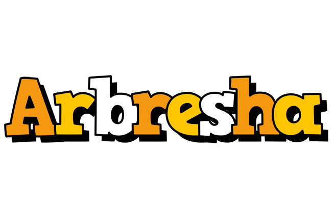 Arbresha cartoon logo