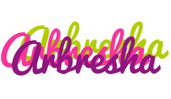 Arbresha flowers logo