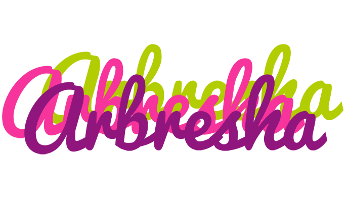 Arbresha flowers logo