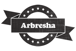 Arbresha grunge logo