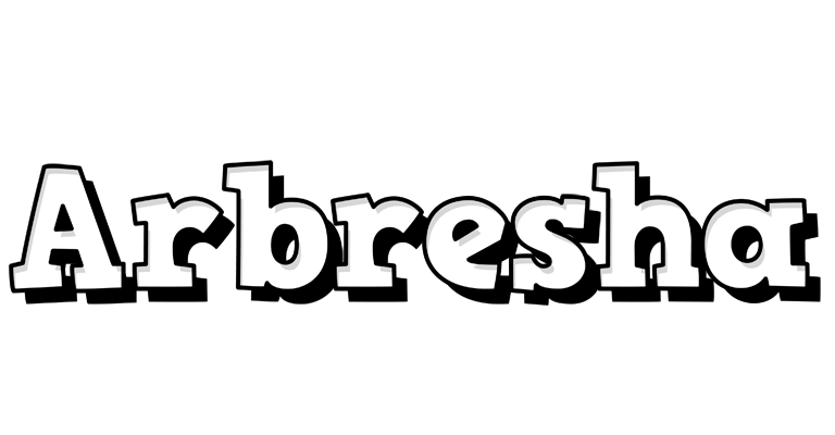 Arbresha snowing logo