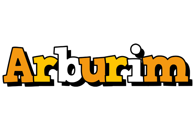 Arburim cartoon logo