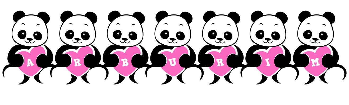 Arburim love-panda logo
