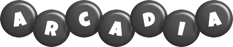Arcadia candy-black logo
