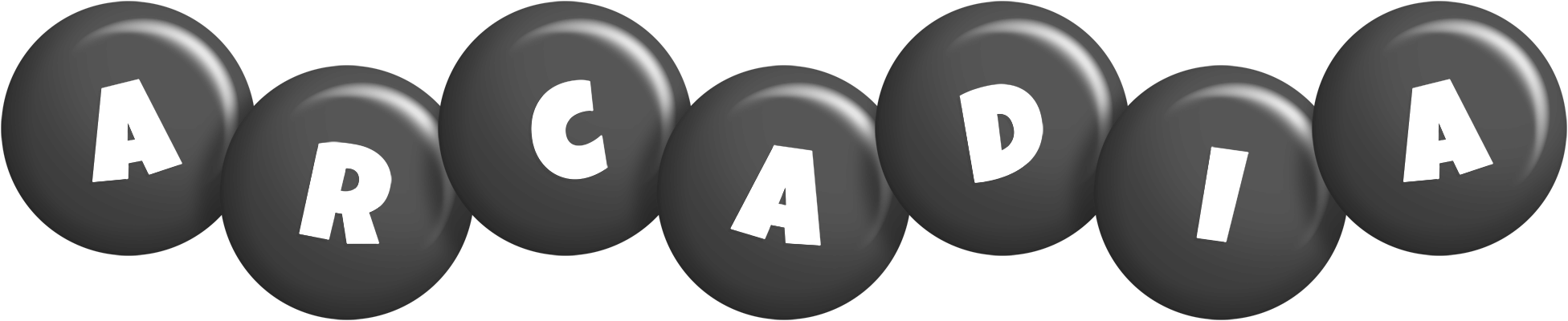 Arcadia candy-black logo