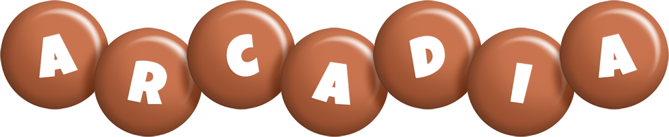Arcadia candy-brown logo