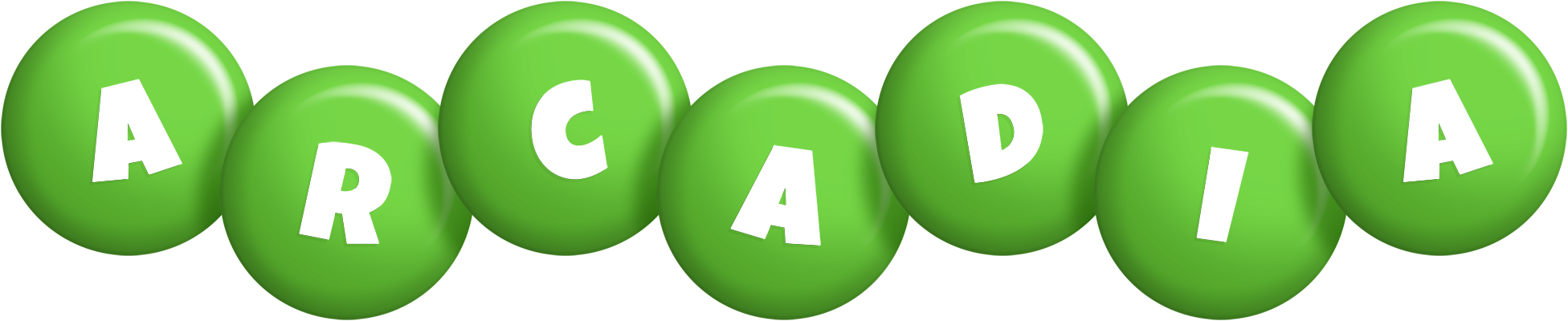 Arcadia candy-green logo