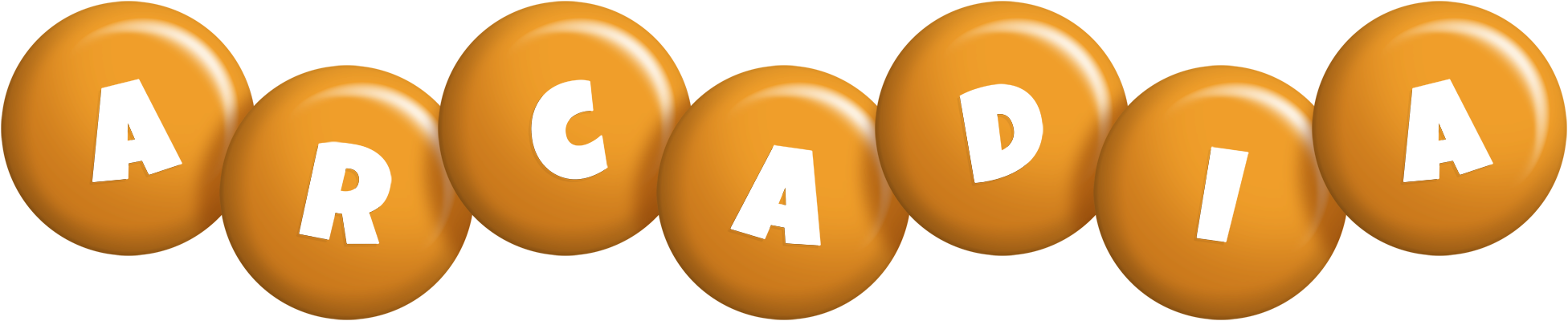 Arcadia candy-orange logo