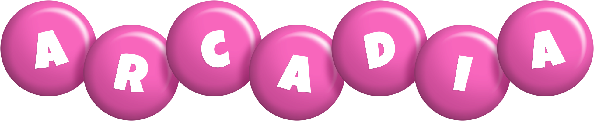 Arcadia candy-pink logo