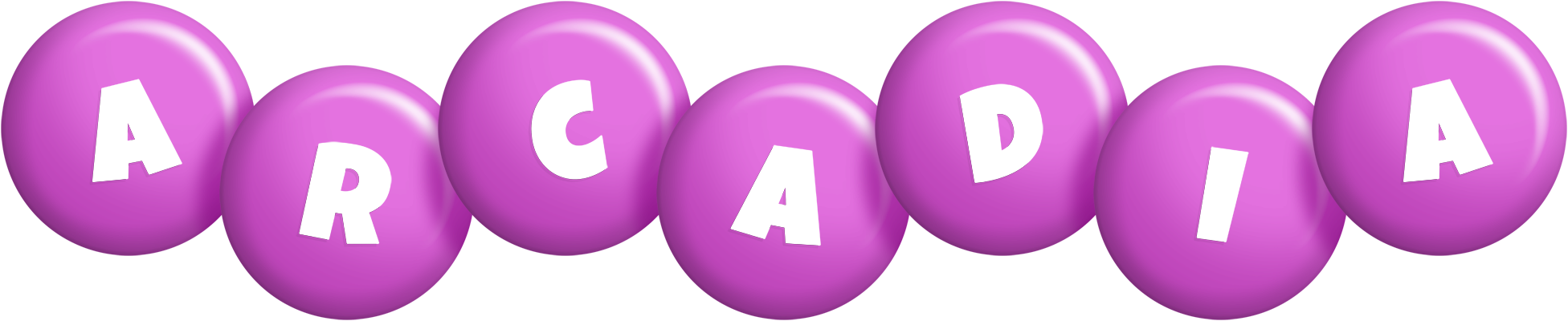 Arcadia candy-purple logo