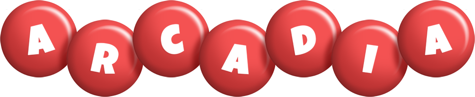 Arcadia candy-red logo
