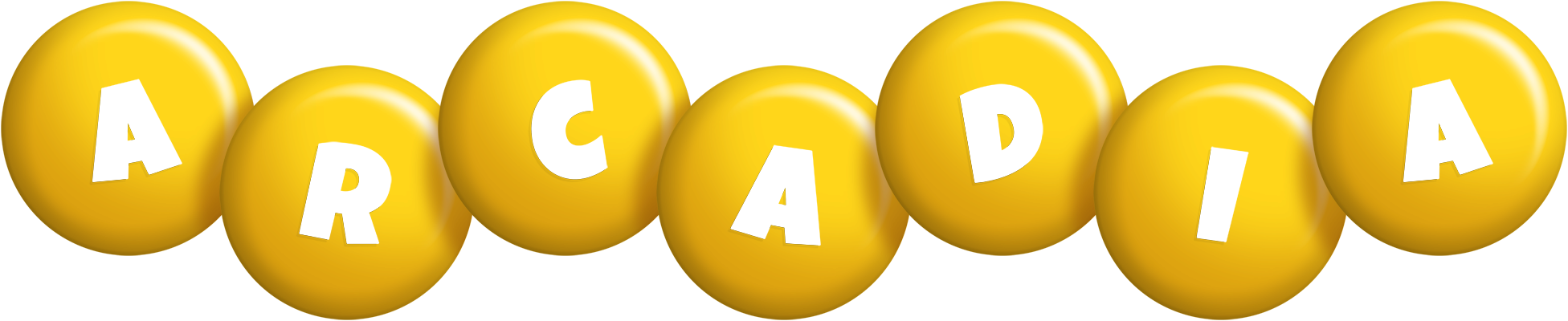 Arcadia candy-yellow logo