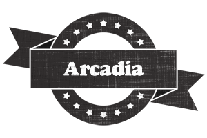 Arcadia grunge logo