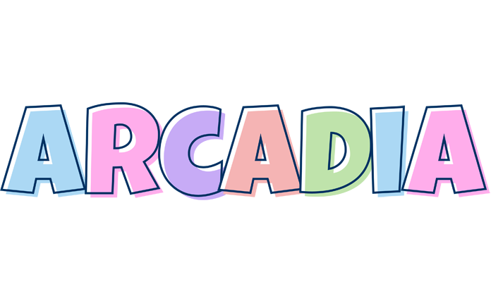 Arcadia pastel logo