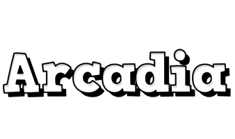 Arcadia snowing logo