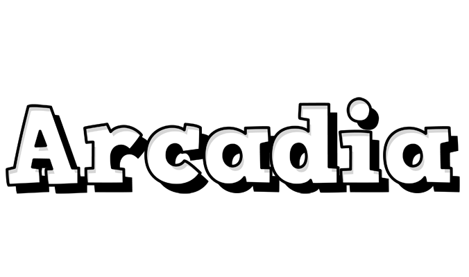Arcadia snowing logo