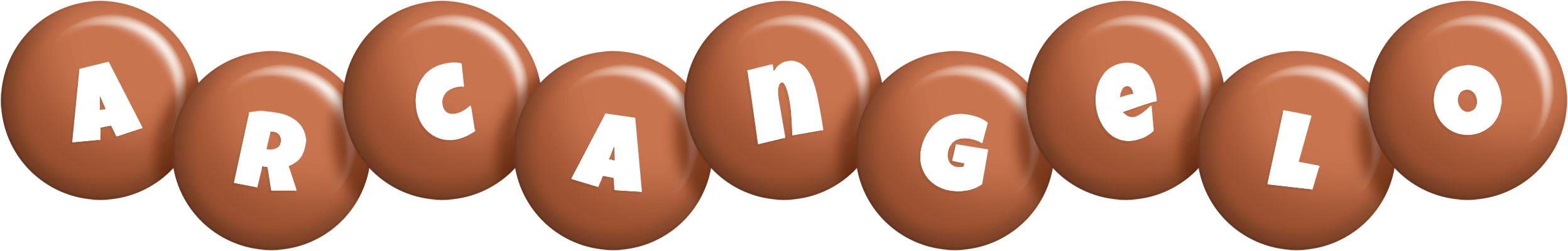 Arcangelo candy-brown logo