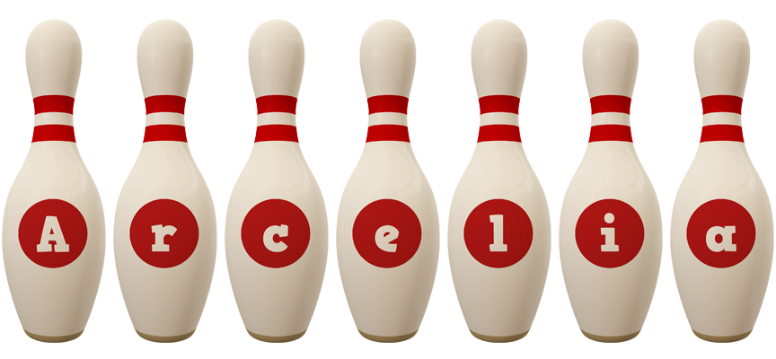 Arcelia bowling-pin logo