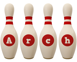 Arch bowling-pin logo